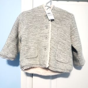 Baby gray button up jacket